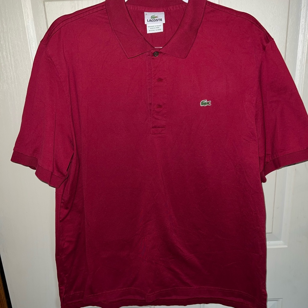 Lacoste polo shirt size 6